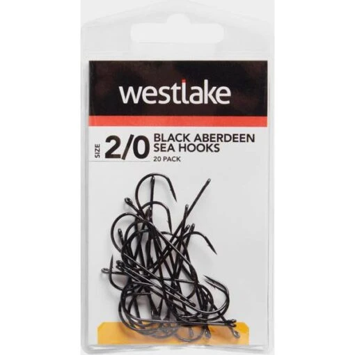 Westlake 20Pk Black Aberdeen 2/0, Black -Fishing Supplies Store Westlake 20Pk Black Aberdeen 2 0 Black