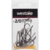 Westlake 20Pk Worm Hooks Sz 2/0, Black -Fishing Supplies Store Westlake 20Pk Worm Hooks Sz 2 0 Black