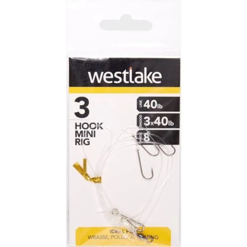 Westlake 3 Hook Mini Rig 3Up Size 8 -Fishing Supplies Store Westlake 3 Hook Mini Rig 3Up Size 8