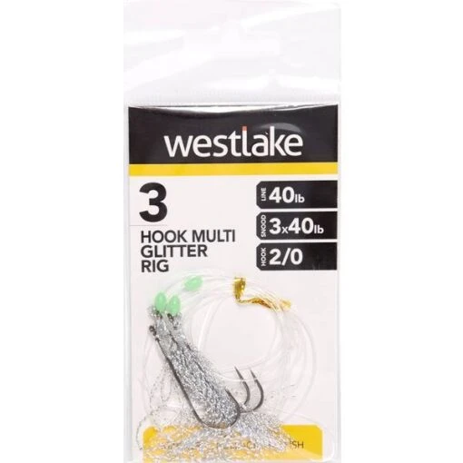 Westlake 3 Hook Multi Glitter 2/0 -Fishing Supplies Store Westlake 3 Hook Multi Glitter 2 0