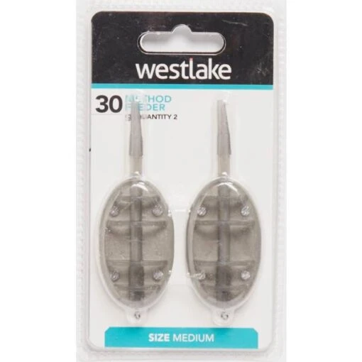 Westlake 30G Standard Method Feeder 2Pk, Grey -Fishing Supplies Store Westlake 30G Standard Method Feeder 2Pk Grey