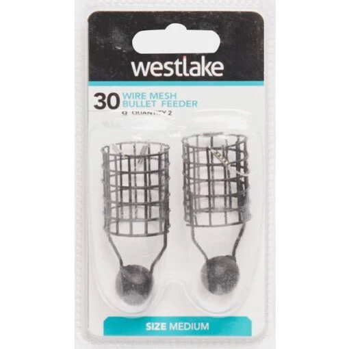 Westlake 30Gm Distance Wire Feeder 2Pk, Grey -Fishing Supplies Store Westlake 30Gm Distance Wire Feeder 2Pk Grey