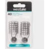 Westlake 40Gm Distance Wire Feeder 2Pk, Grey -Fishing Supplies Store Westlake 40Gm Distance Wire Feeder 2Pk Grey