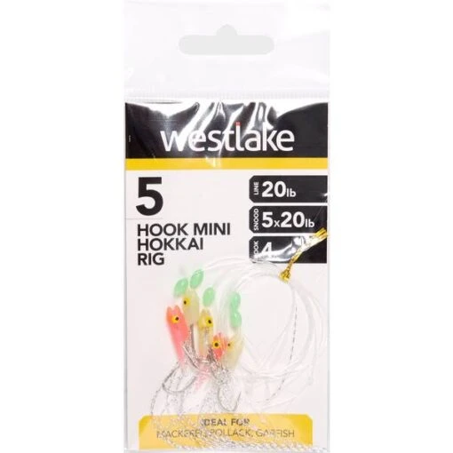 Westlake 5 Hook Mini Hokkai 4, Clear -Fishing Supplies Store Westlake 5 Hook Mini Hokkai 4 Clear