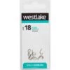 Westlake Barbless Eyed Hooks (Size 18) -Fishing Supplies Store Westlake Barbless Eyed Hooks Size 18