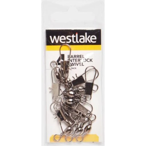 Westlake Barrel Interlock Size 4 (10 Pack) Silver -Fishing Supplies Store Westlake Barrel Interlock Size 4 10 Pack Silver