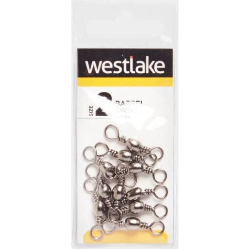 Westlake Barrel Swivel (Size 2) Silver -Fishing Supplies Store Westlake Barrel Swivel Size 2 Silver