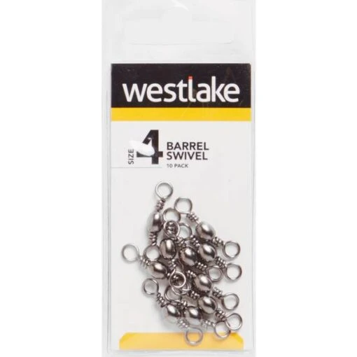 Westlake Barrel Swivel Size 4 30Kg, Silver -Fishing Supplies Store Westlake Barrel Swivel Size 4 30Kg Silver