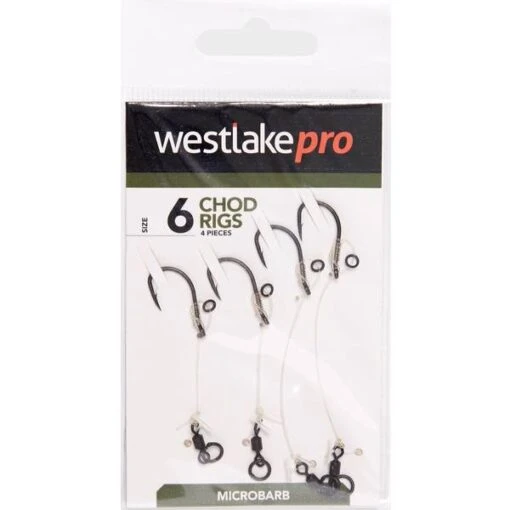 Westlake Chod Rig Mbarbed Size 6 4Pcs, Silver -Fishing Supplies Store Westlake Chod Rig Mbarbed Size 6 4Pcs Silver