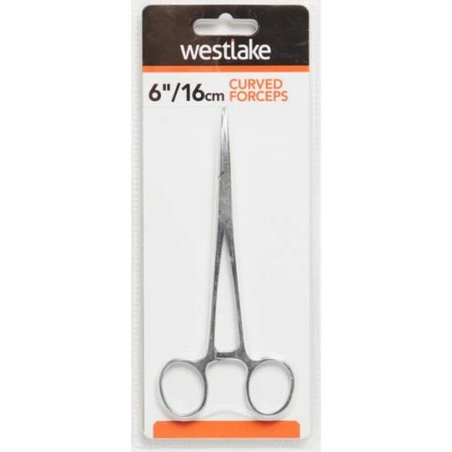 Westlake Curved Forceps 16Cm, Silver -Fishing Supplies Store Westlake Curved Forceps 16Cm Silver