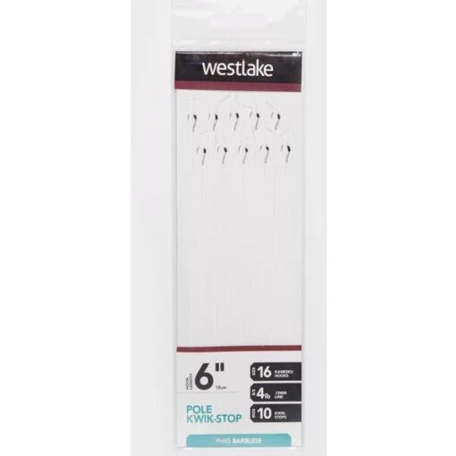 Westlake Pole Kwik-Stop Rig (Size 16) White -Fishing Supplies Store Westlake Pole Kwik Stop Rig Size 16 White